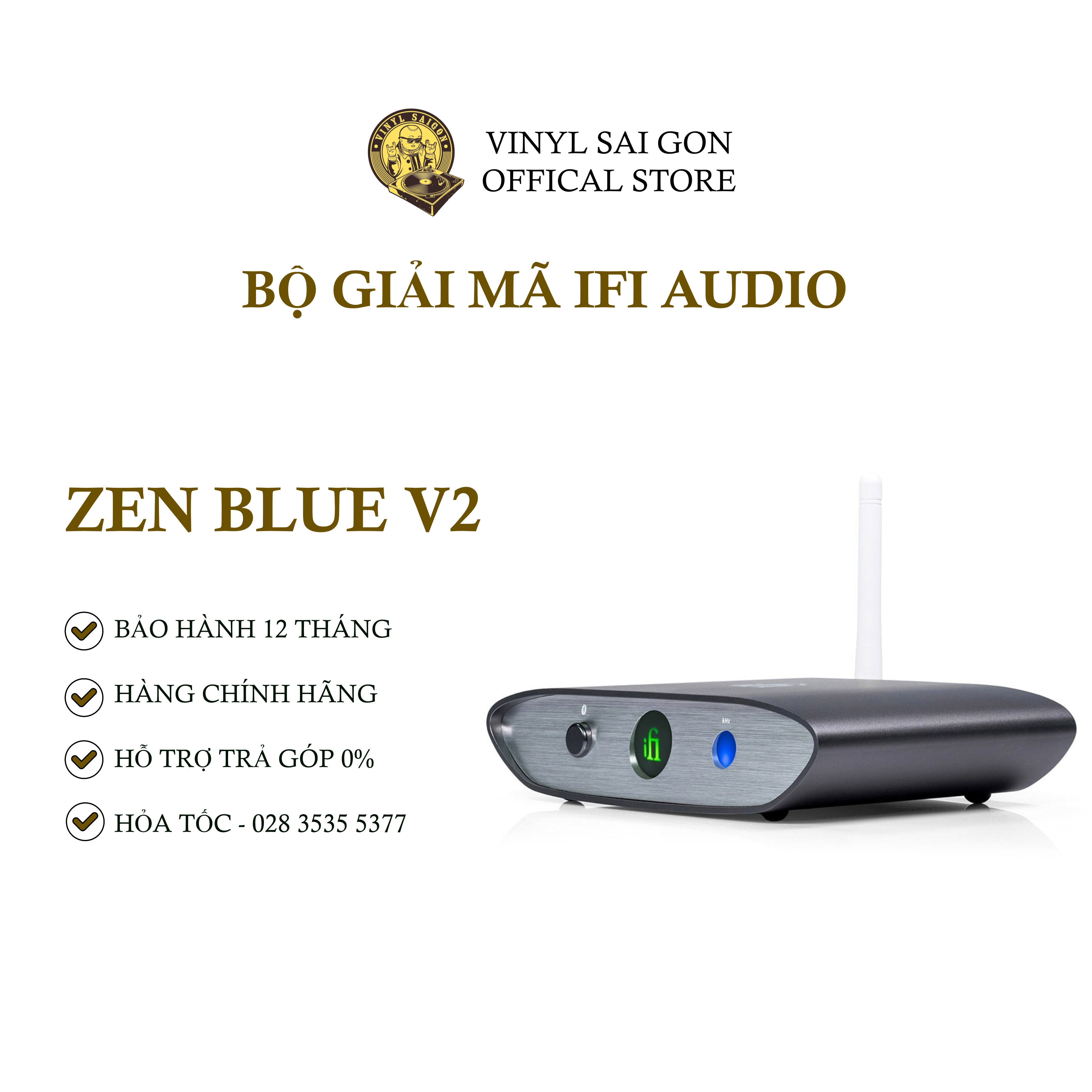 Bộ Giải Mã Dac/Amp iFi ZEN Blue V2 - Hàng Nhập Khẩu