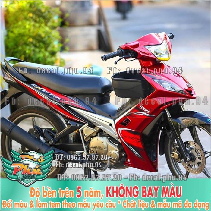 Tem rời EX 135 2006-2010 Đỏ đen -1