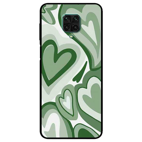 Ốp lưng dành cho Xiaomi Redmi Note 9s / Redmi Note 9 Pro / Redmi Note 9 Pro Max - Tim Viền Xanh Lá
