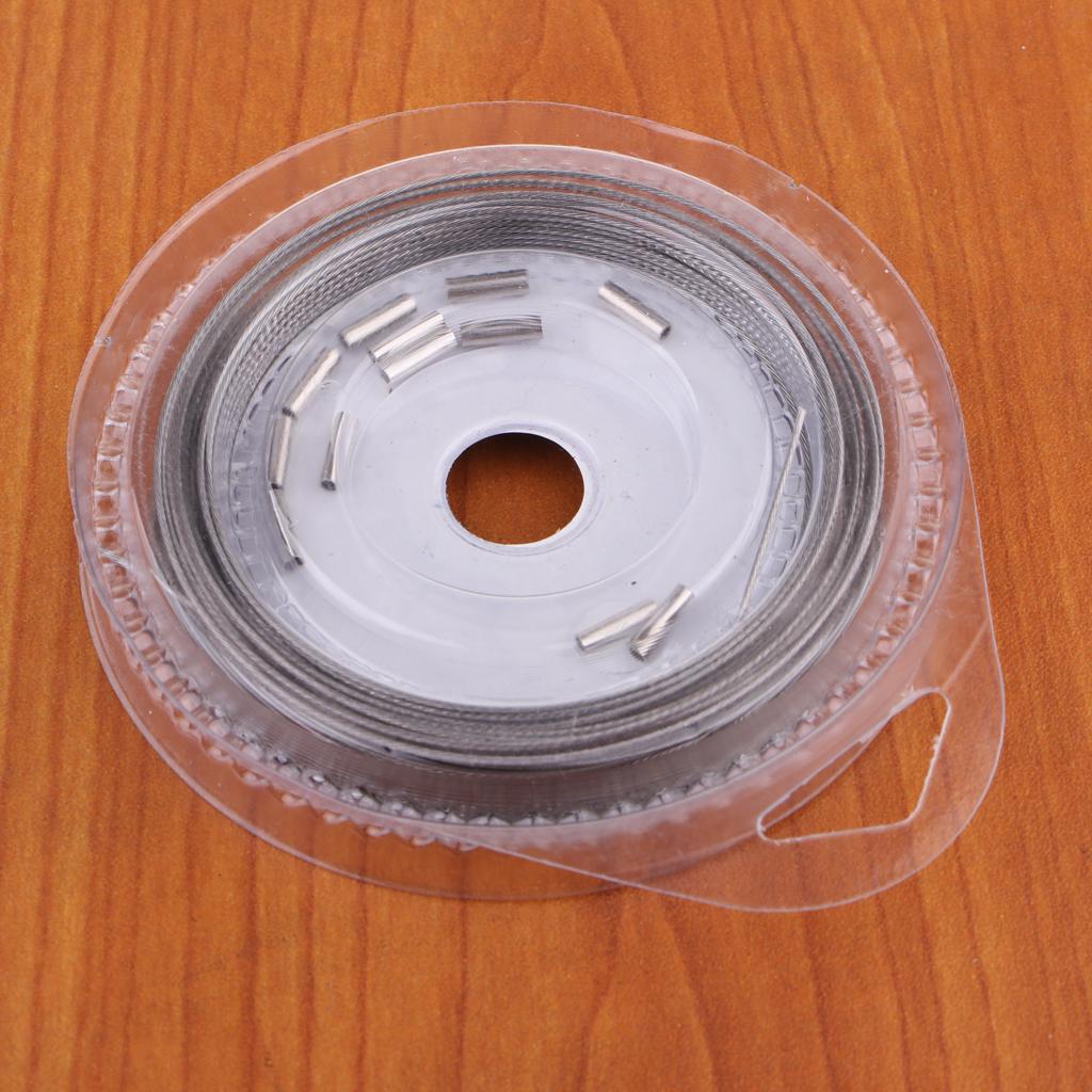 2pcs Fishing Wire Leader Gear Nylon Coated Stainless Steel 10m/32feet Length