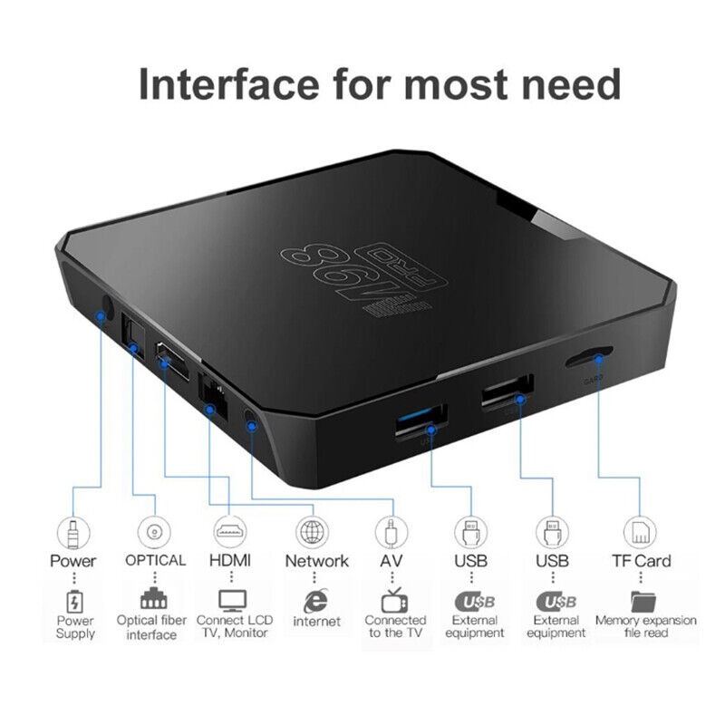 Tivi box M98 Pro mới có điều khiển giọng nói tiếng việt Ram 4G Rom 32G hỗ trợ bluetooth Wifi băng tần kép cài sẵn chương trình tivi và xem phim HD miễn phí vĩnh viễn - Hàng nhập khẩu