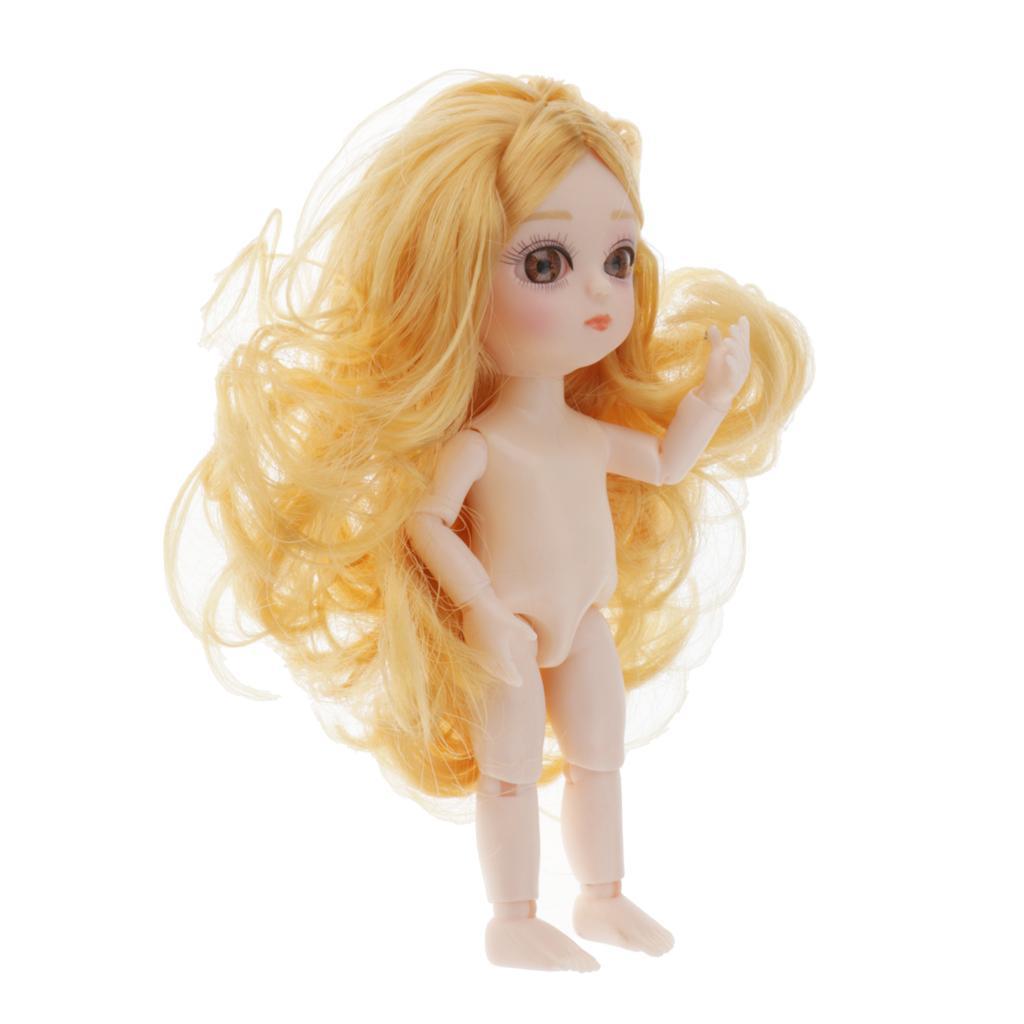 Movable  13 Joints Doll  Body Painting  DIY with Blond