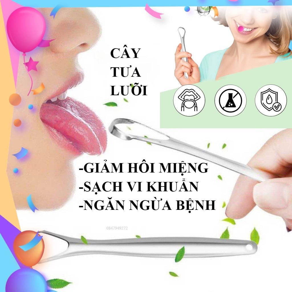 Dụng cụ tưa lưỡi chuyên dụng, cạo vệ sinh lưỡi, giúp giảm hôi miệng, làm sạch vi khuẩn, ngăn ngừa các bệnh về răng miệng