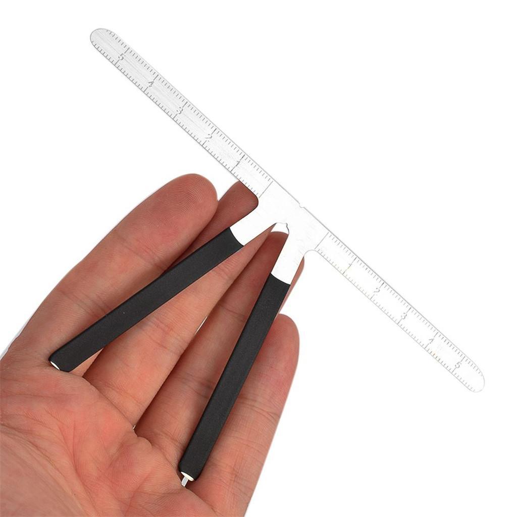 2X Three-Point Positioning Permanent Makeup Tool Eyebrow Caliper Stencil Ruler
