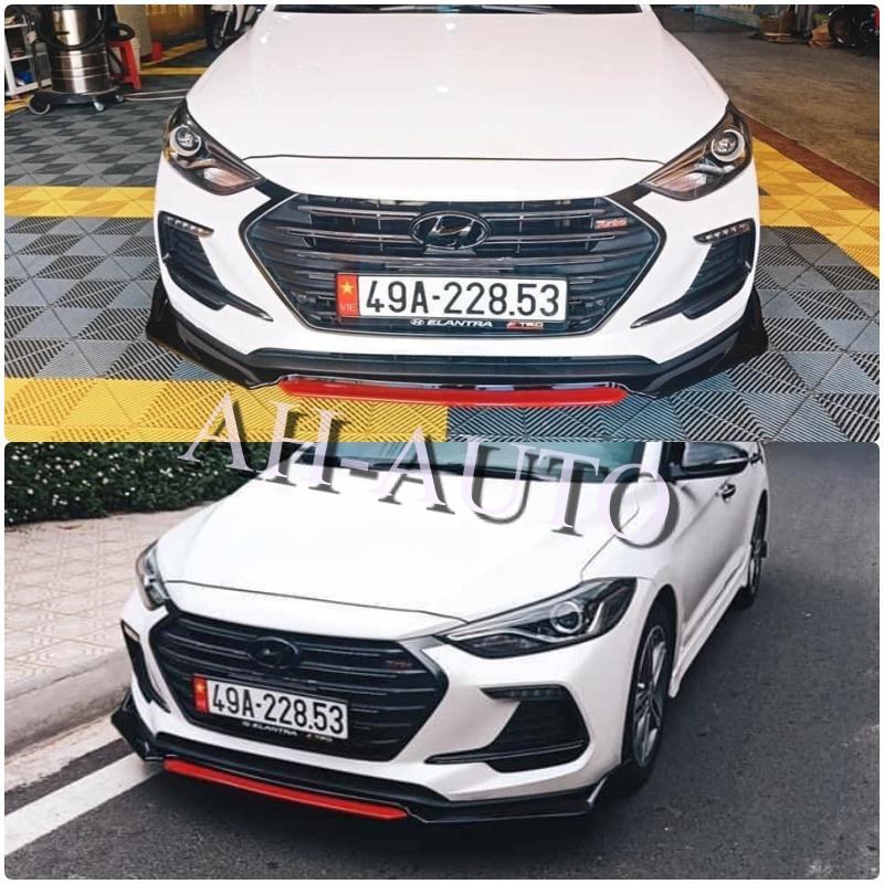 Lip trước ,cản trước Elantra mẫu thể thao,nhựa ABS Cao Cấp Chống Va Đập Tốt