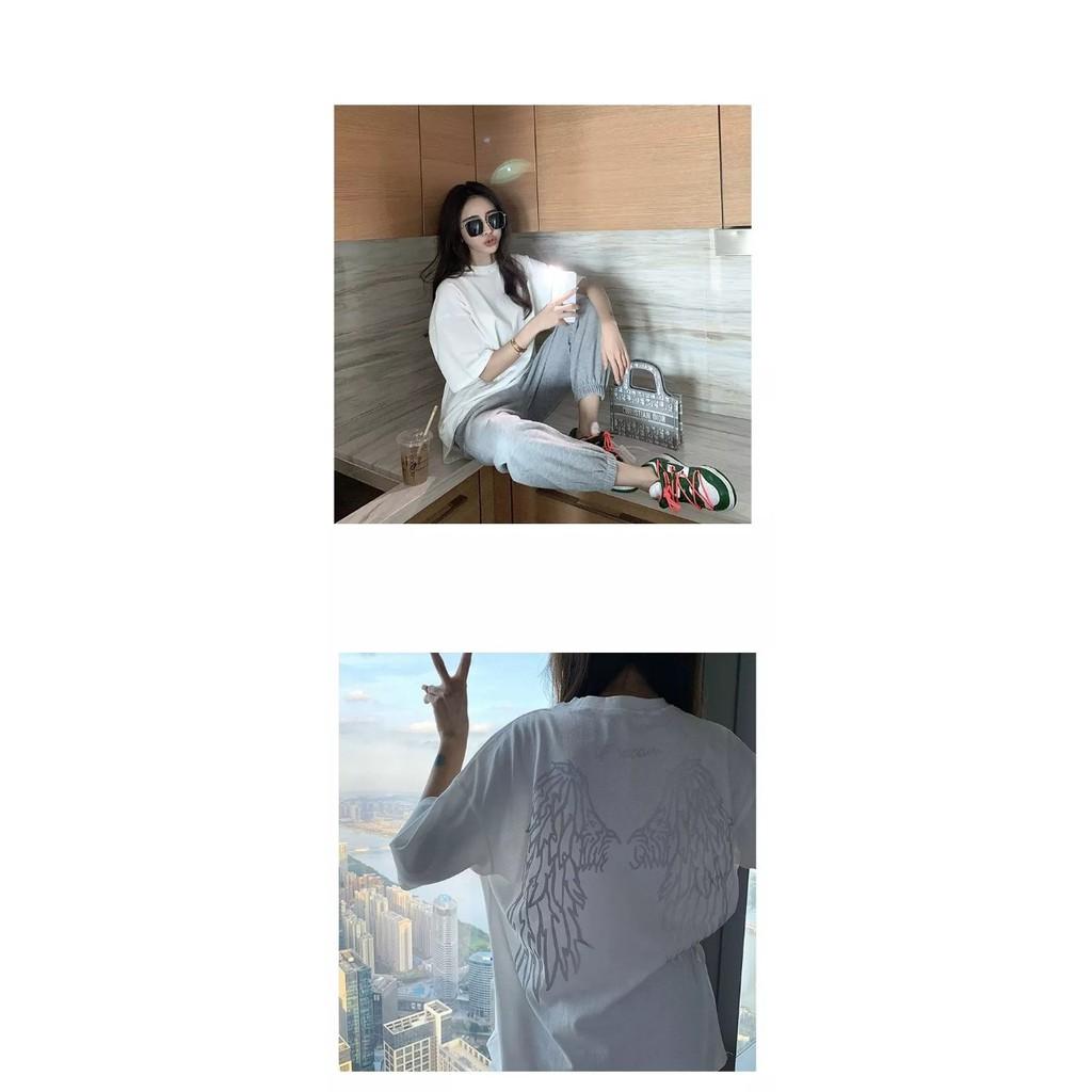 Áo Thun Phản Quang Đôi cánh Cotton 100% Form Rộng Unisex Nam Nữ Rẻ Đẹp Trùm Unisex aothununisex aophongnam