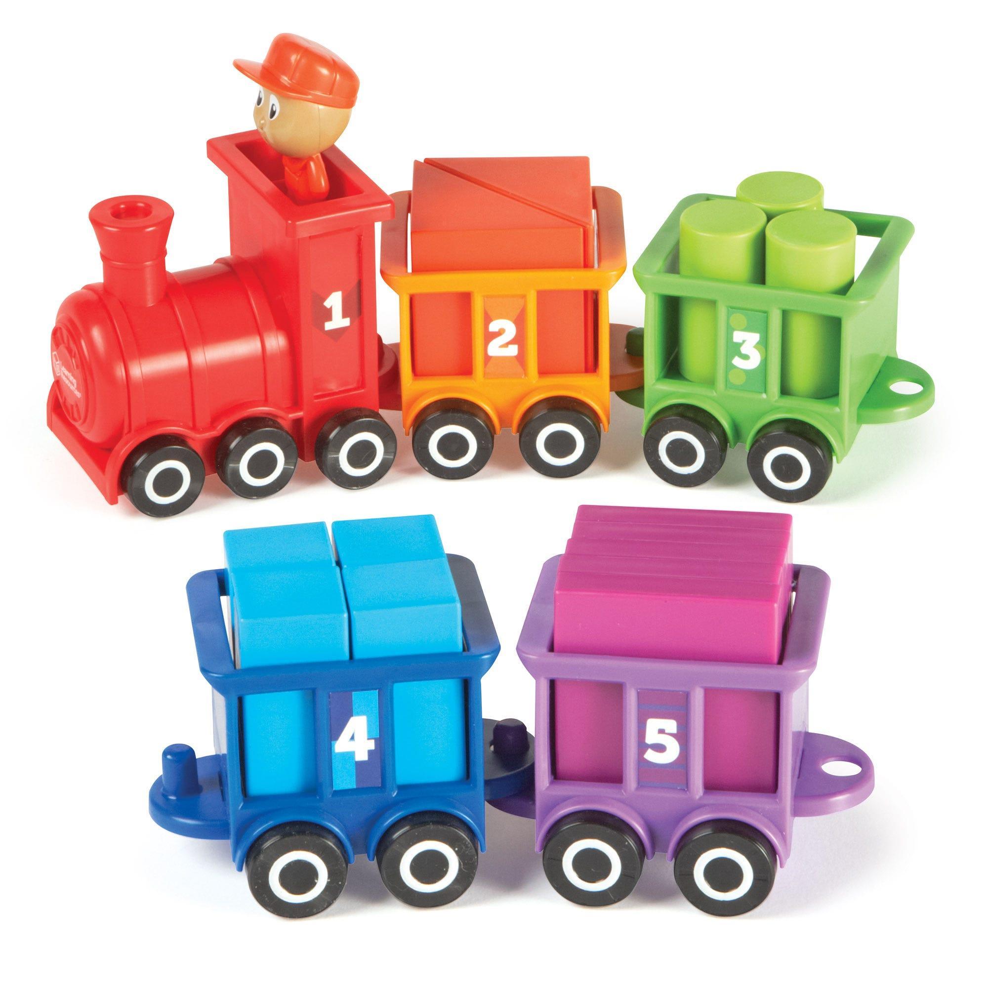 Learning Resources Bộ học đếm và phân loại chủ đề xe lửa - Count &amp; Color Choo Choo