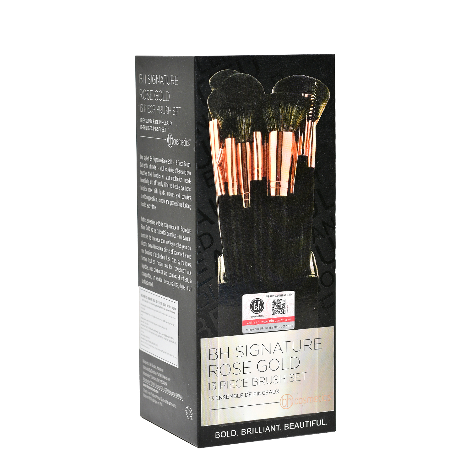 Bộ Cọ Trang Điểm BH COSMETICS Signature Rose Gold 13 Cây