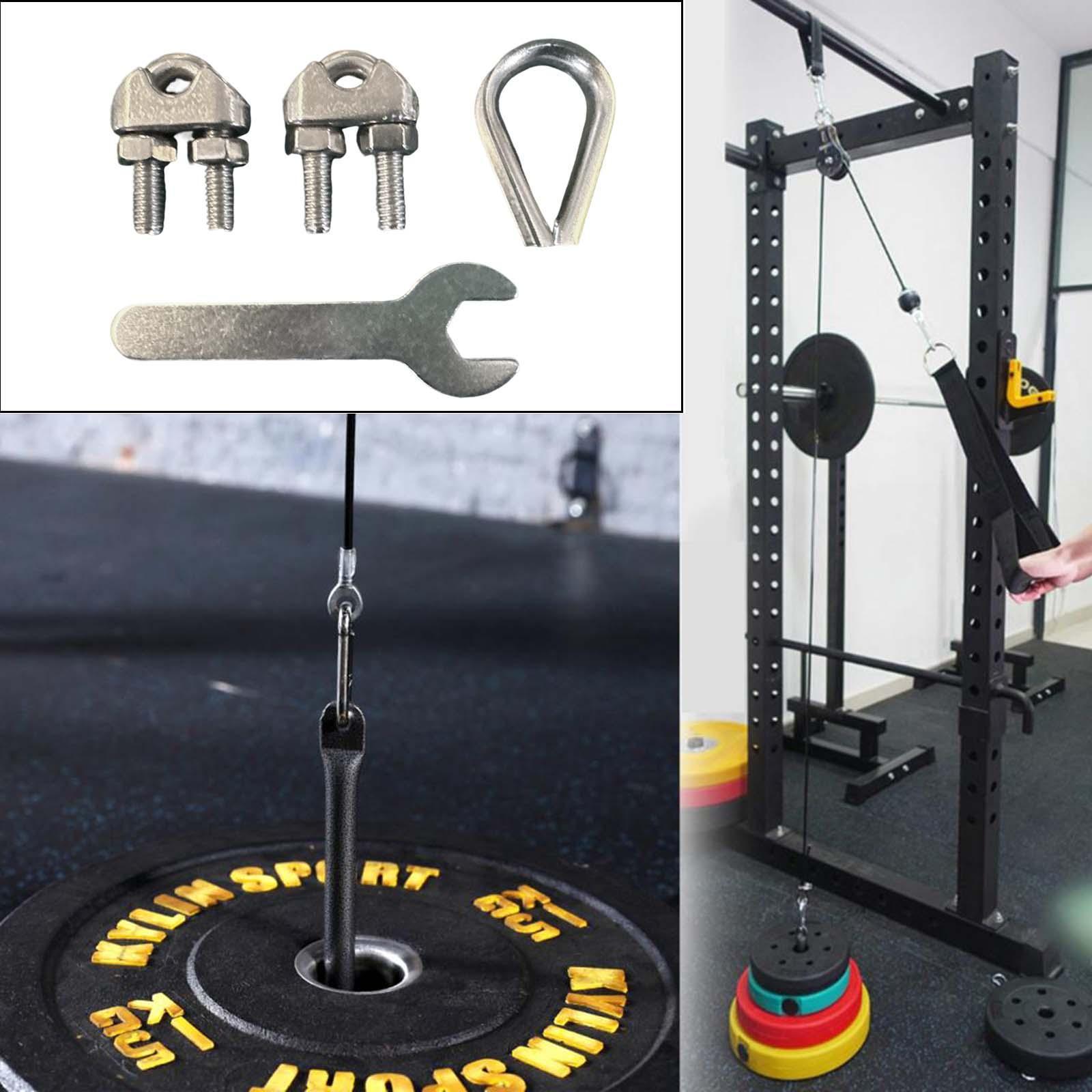 Wire Rope Locks Accessories Set Equipment Gym Training for Gym Machine Cable Weight Cable