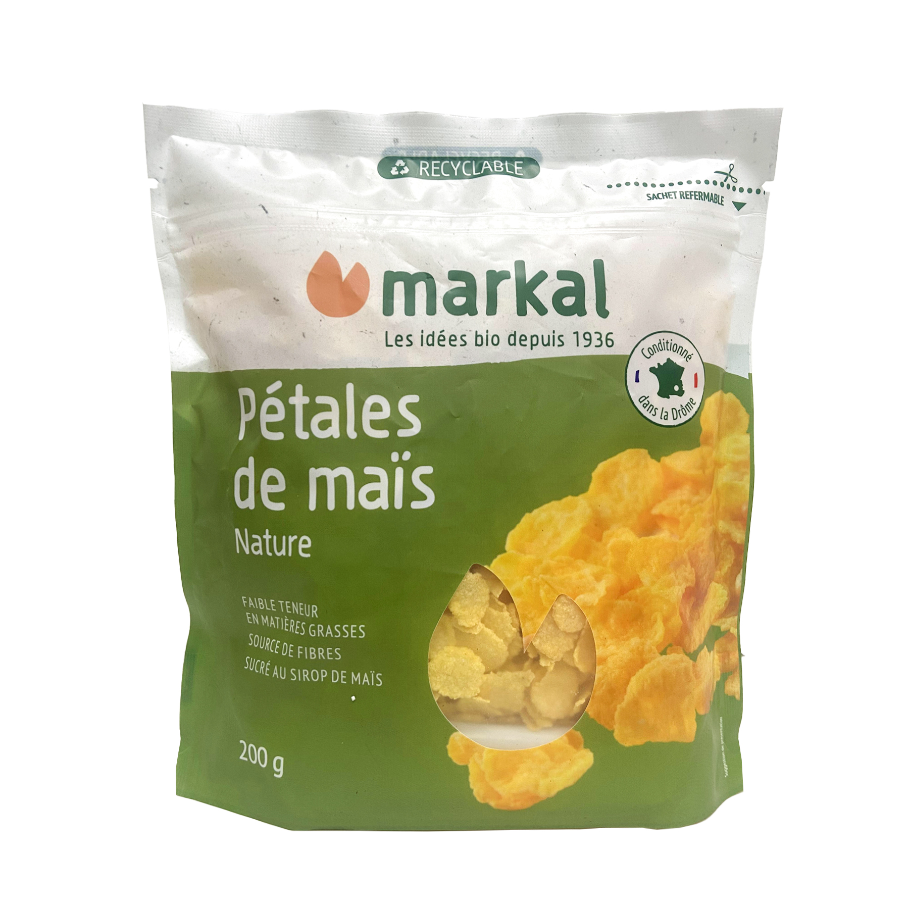 Ngũ Cốc Hữu Cơ Bắp  Cán Dẹp Markal Corn Cereal 200g