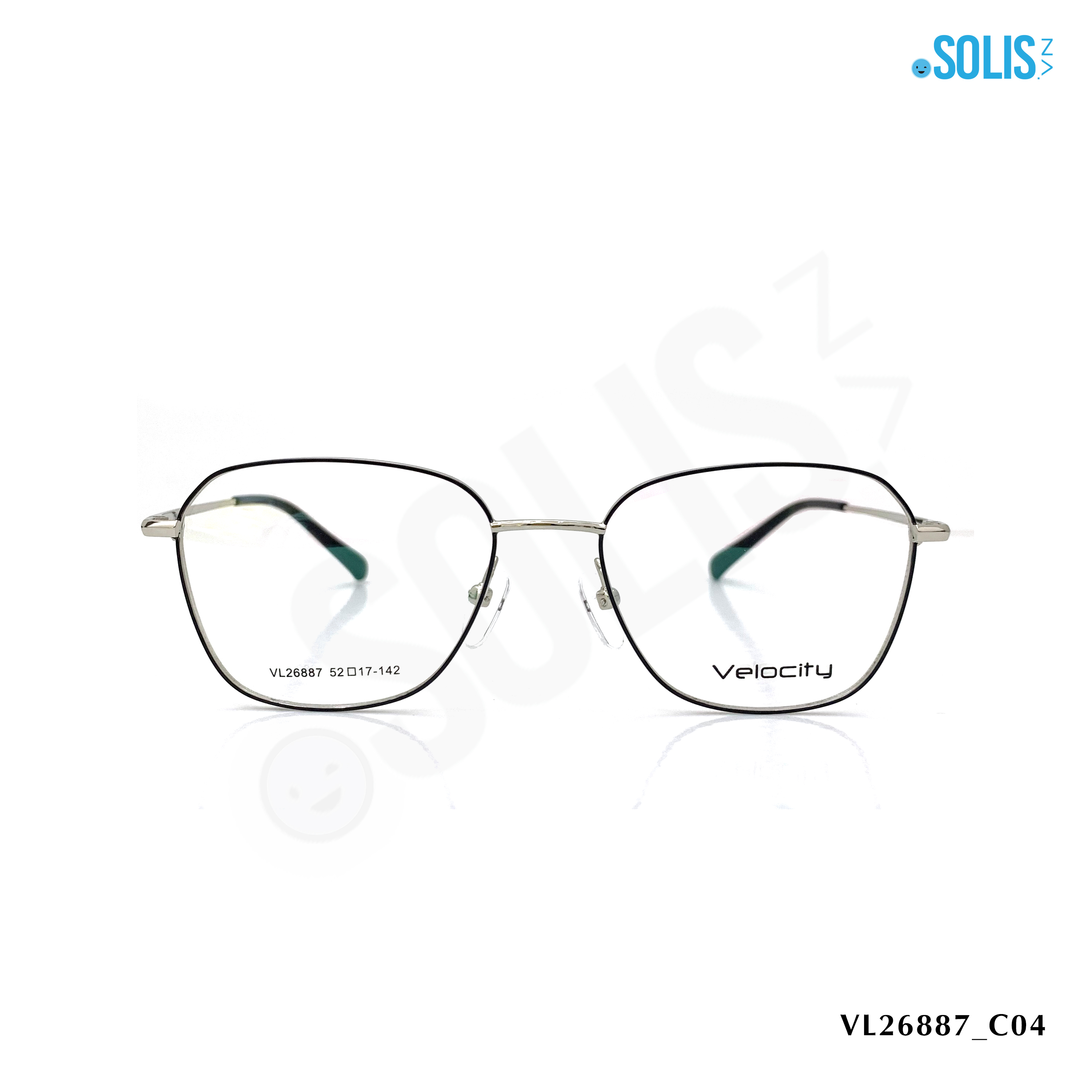 Gọng kính kim loại hiệu Velocity VL26887 KÍCH THƯỚC 52-17-142
