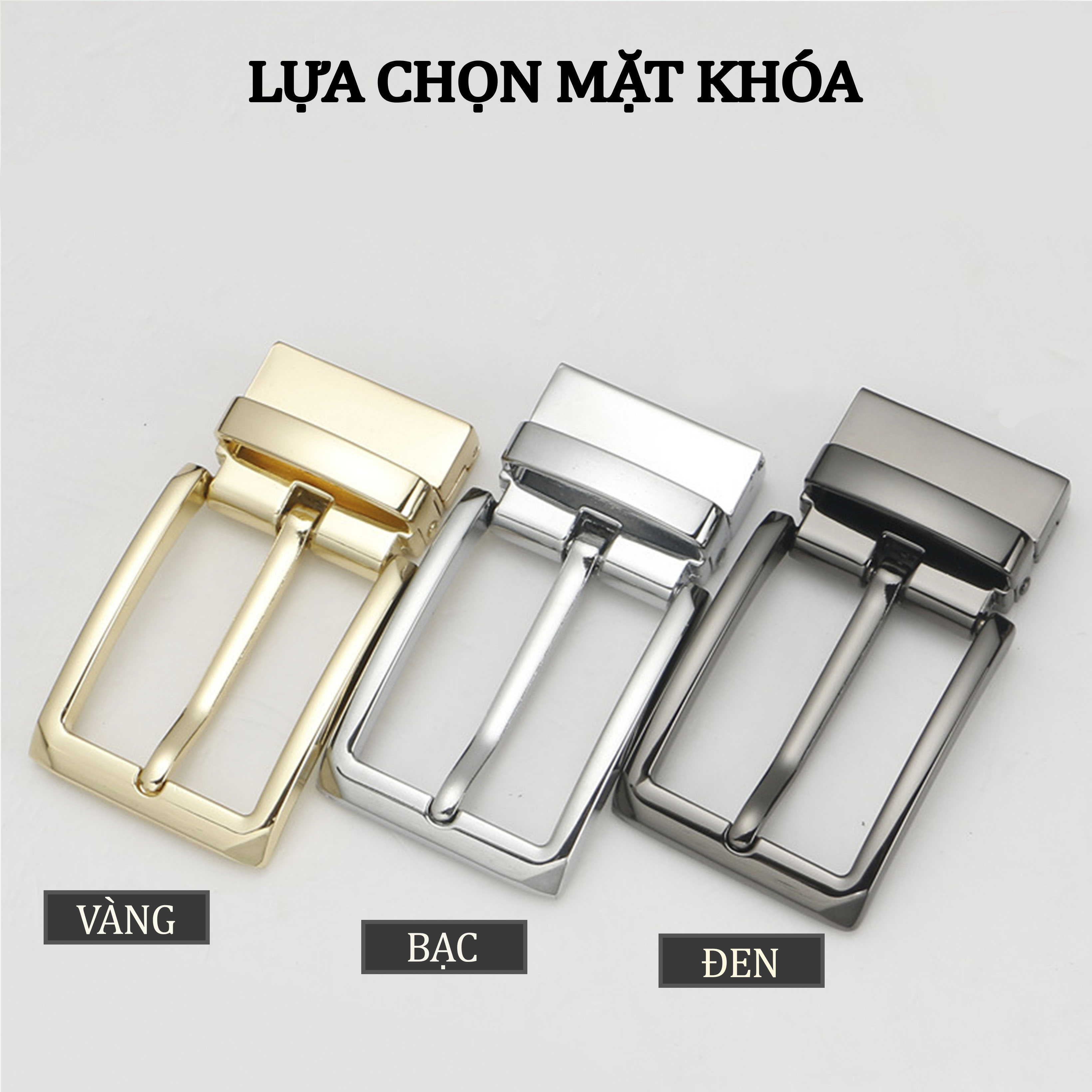 Thắt lưng nam, dây nịt nam da bò thật nguyên tấm Bụi Leather L112 - Khóa cài  - Bảo hành 12 tháng