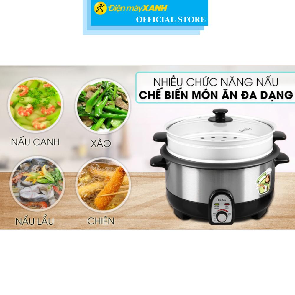 Nồi lẩu điện Delites CBR35-80 3.5 lít - Hàng Chính Hãng
