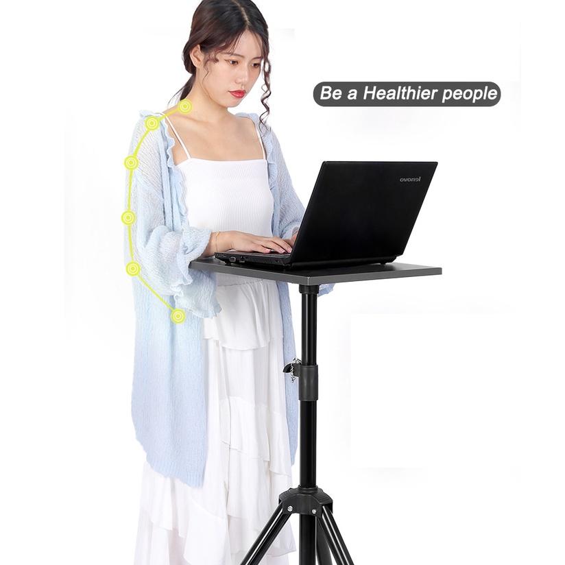 Bàn nâng máy chiếu, laptop thuyết trình văn phòng hội nghị di động Projector Bracket Adjustable Floor Stand