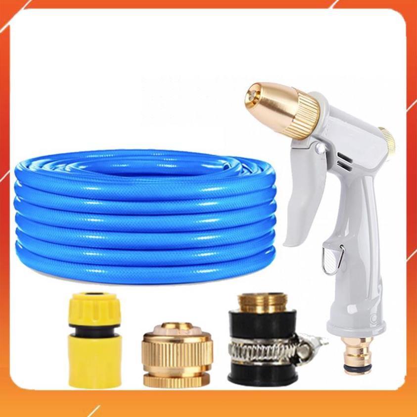 Bộ dây vòi xịt nước tưới cây rửa xe,tăng áp 3 lần, loại 15m 206846
