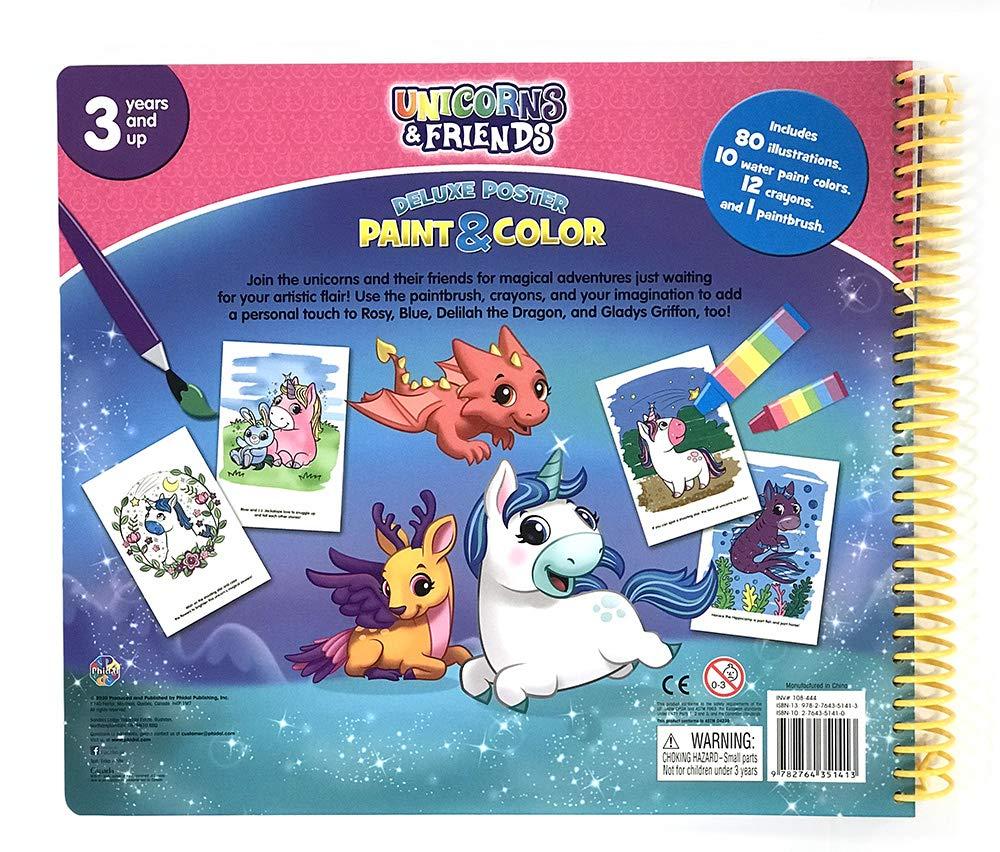 Unicorns &amp; Friends Deluxe Poster Paint &amp; Color