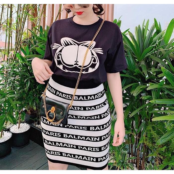 ÁO THUN IN MÈO GARFIELD