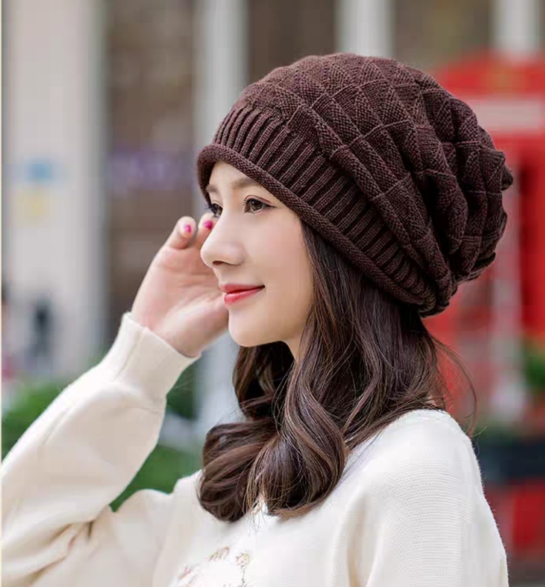 Mũ len nón len nữ thời trang Hàn Quốc dona21120601