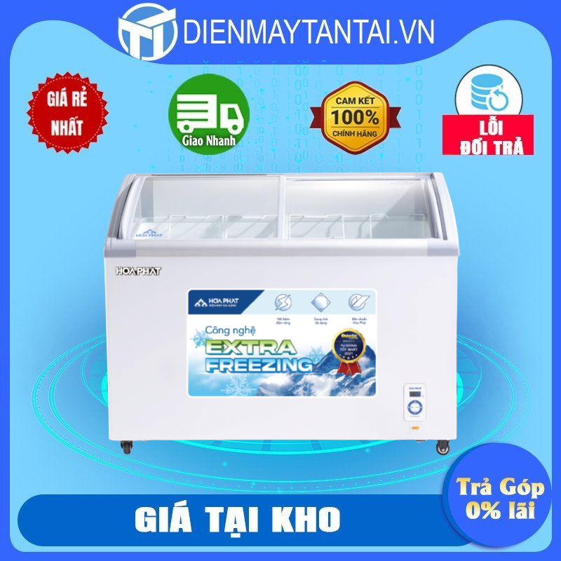 Tủ đông Hòa Phát HSF AD6451.C1 mặt kính 451L - hàng chính hãng - chỉ giao HCM