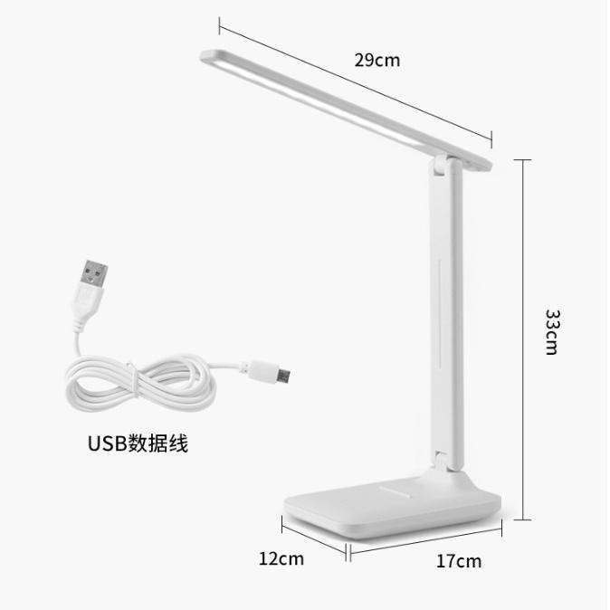 Đèn học chống cận bảo vệ mắt, Đèn led tích điện điều chỉnh 3 chế độ ánh sáng chỉ với 1 chạm