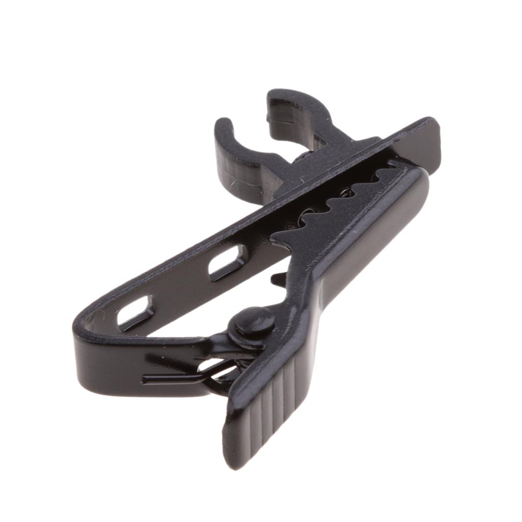 20xPortable Micr -type Lapel Tie Lavalier Mic Metal Clip Rack 8mm+10mm