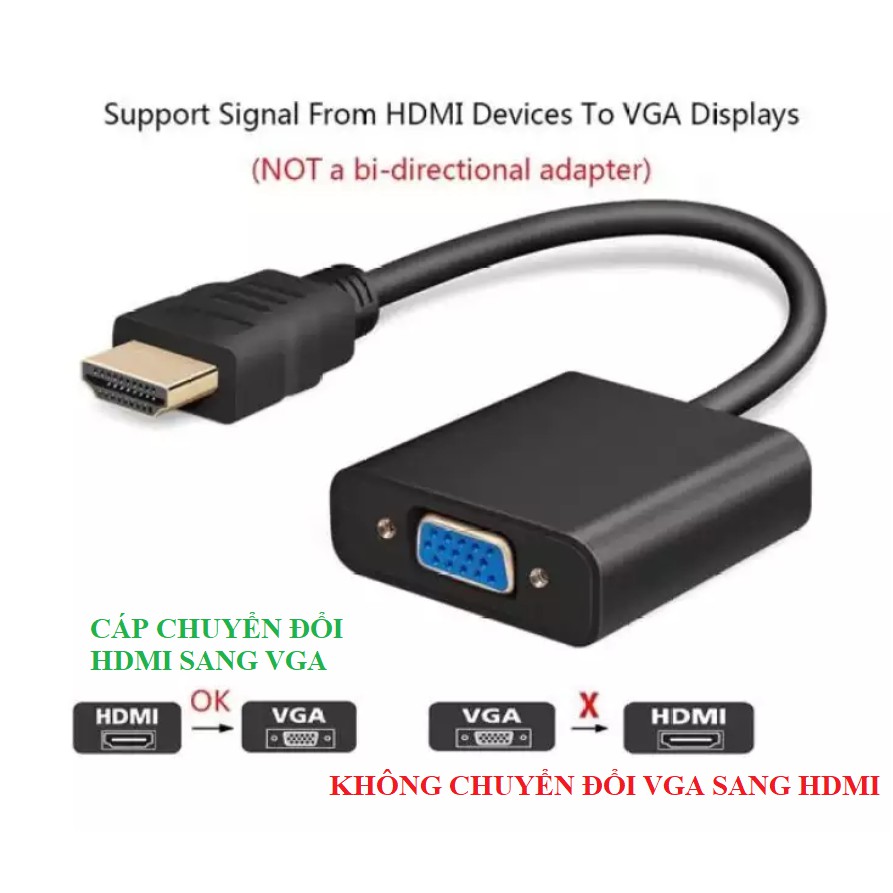 Cáp chuyển đổi HDMI sang VGA (20cm)