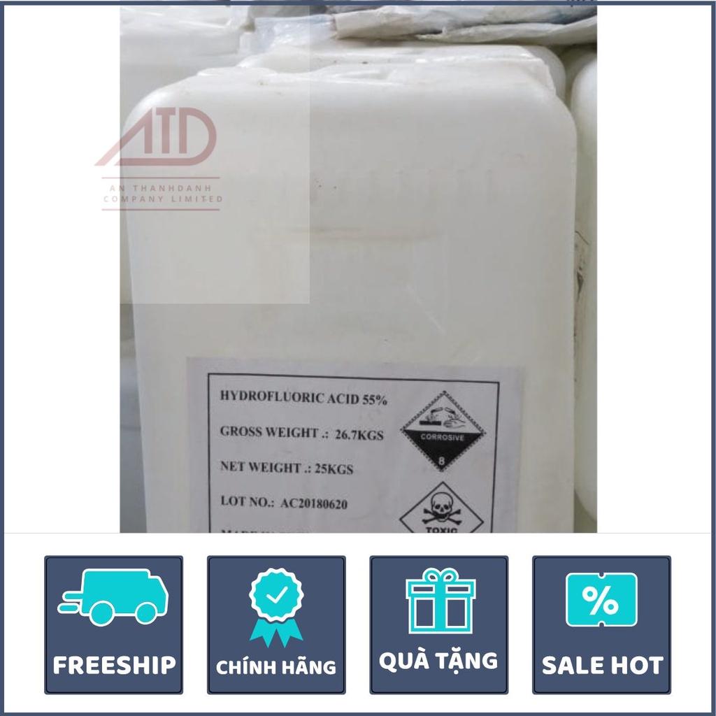 Hóa chất Hydro Flouric A.cid HF-1kg Chiết lẻ để phục vụ lab sx