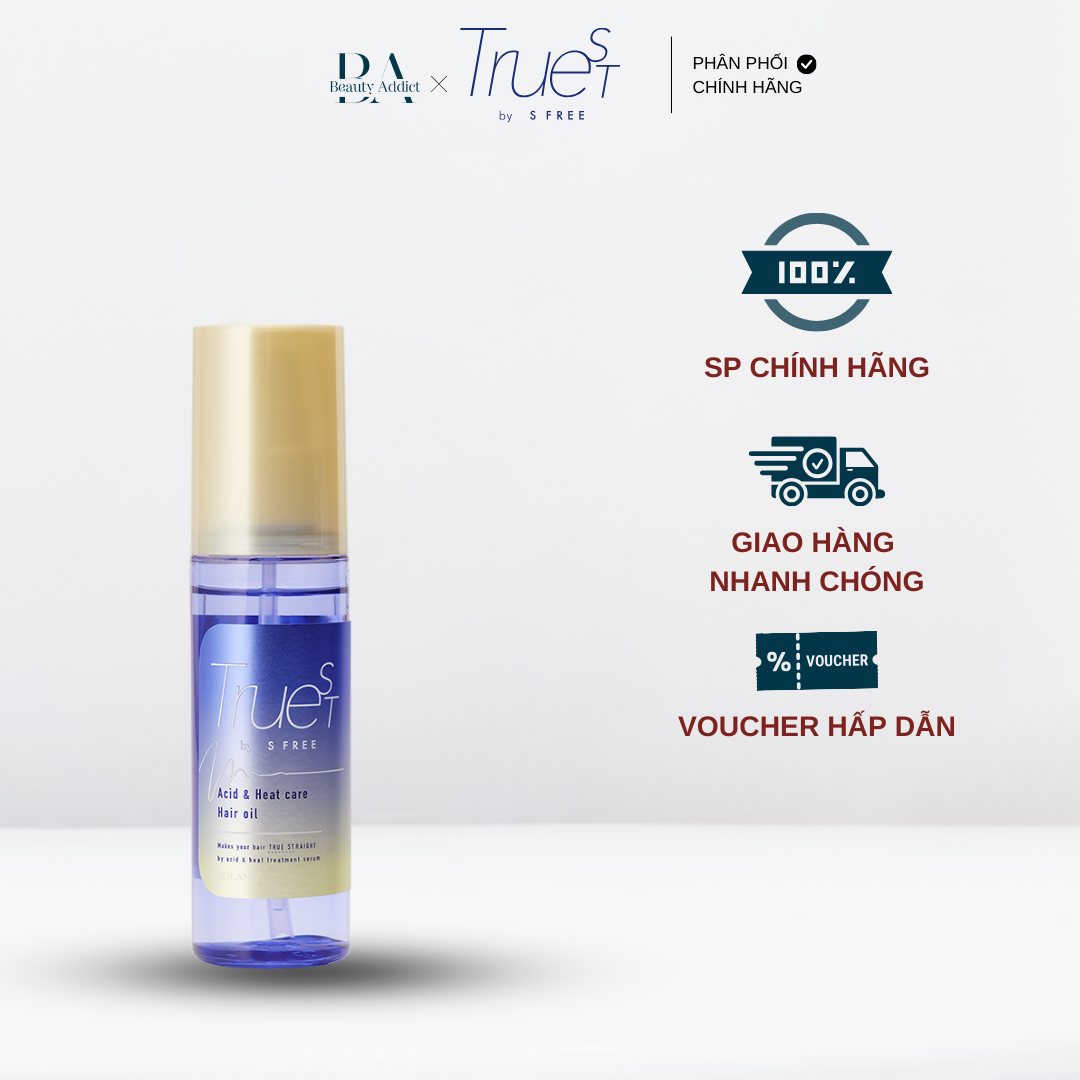 Tinh dầu dưỡng tóc chăm sóc tóc nhiệt Truest by S FREE Acid&amp;Heat Care Hair Oil