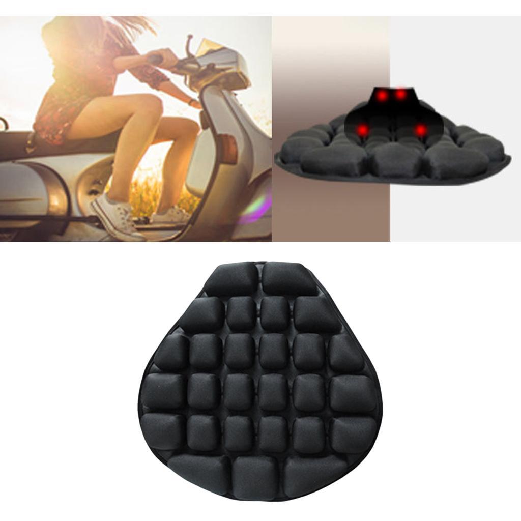 Non-slip Inflatable Air Motorcycle Seat Cushion with Fixing Straps for HONDA
