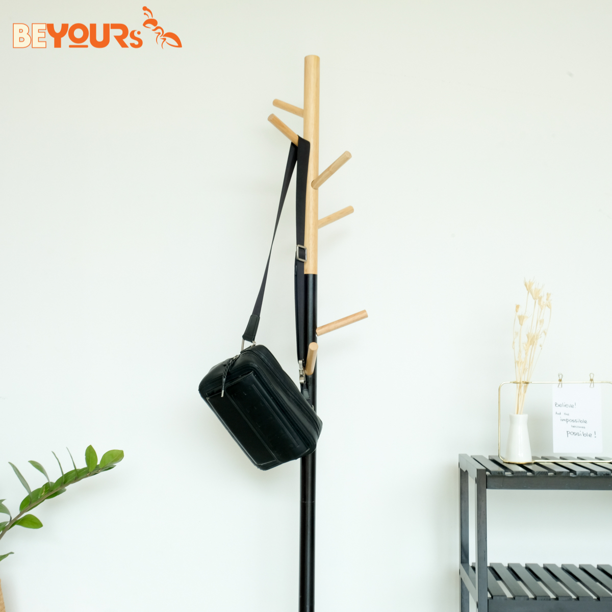 Cây Treo Quần Áo Đồ Gỗ BEYOURs Thông Minh - Móc Treo Quần Áo Standing Hanger - Nội Thất Phòng Khách, Phòng Ngủ