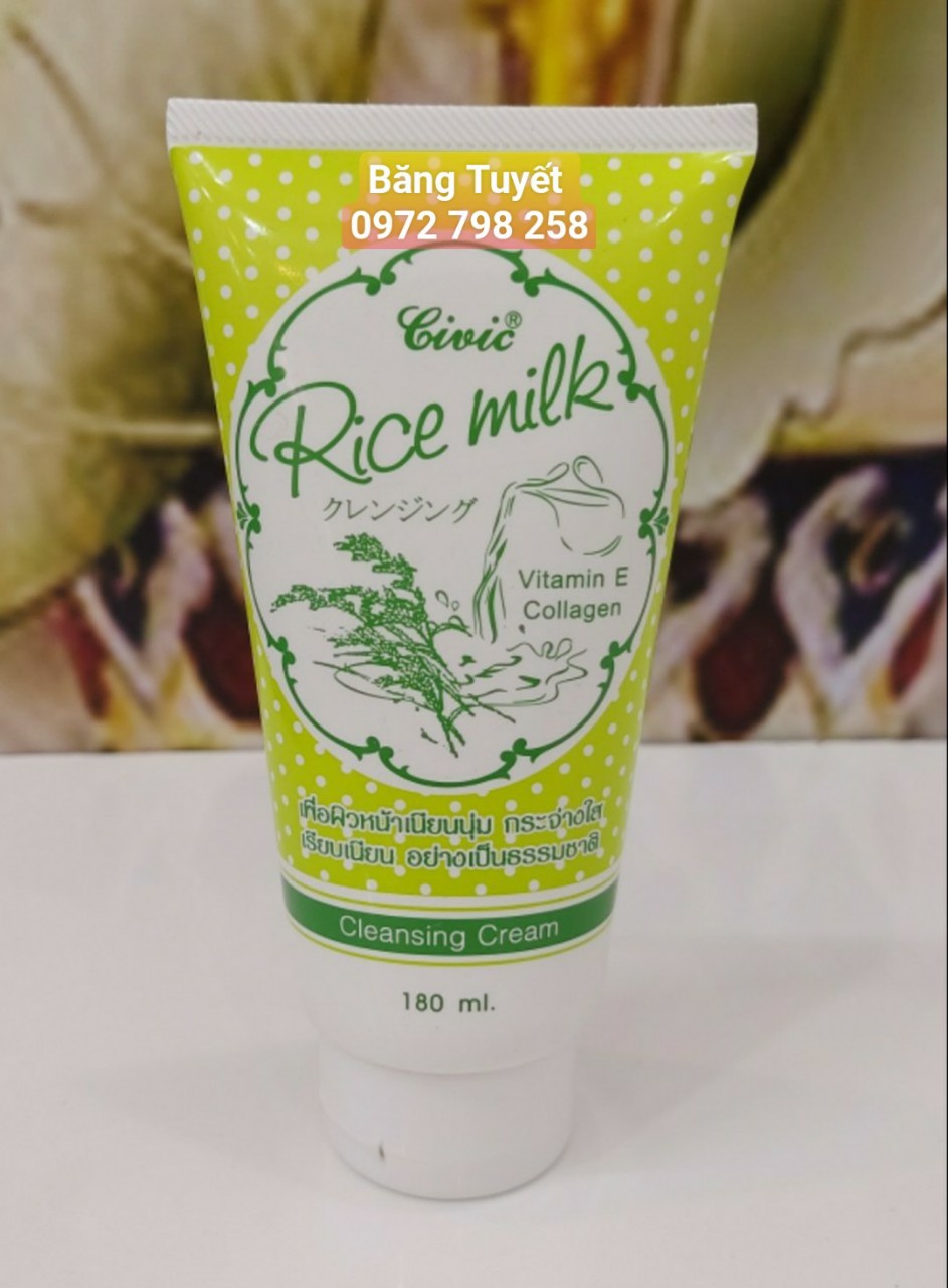 Sữa Rửa Mặt Gạo CIVIC Rice Milk 180ml THÁI LAN