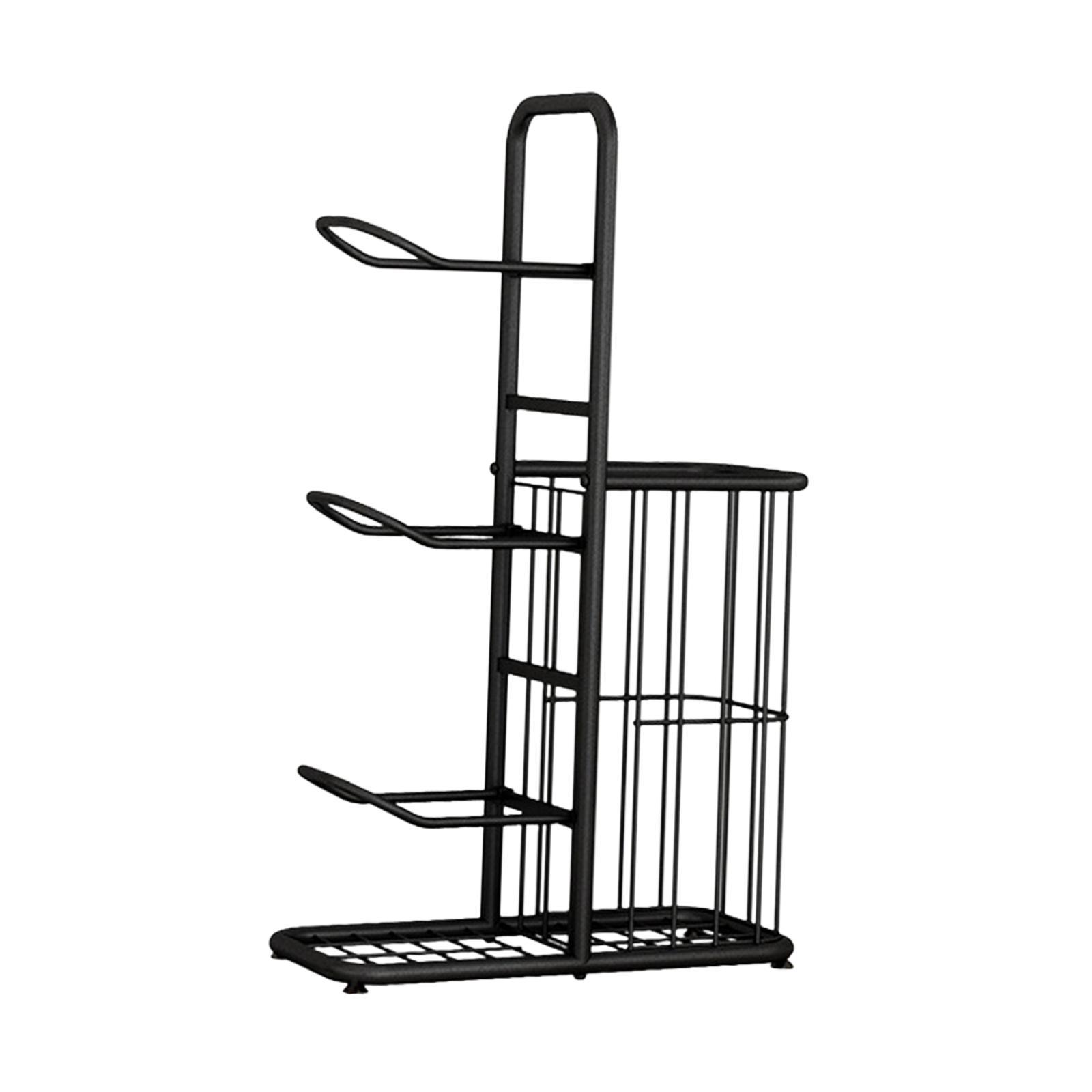 Metal Ball Storage Holder Freestanding Basketball Storage Rack for Soccer