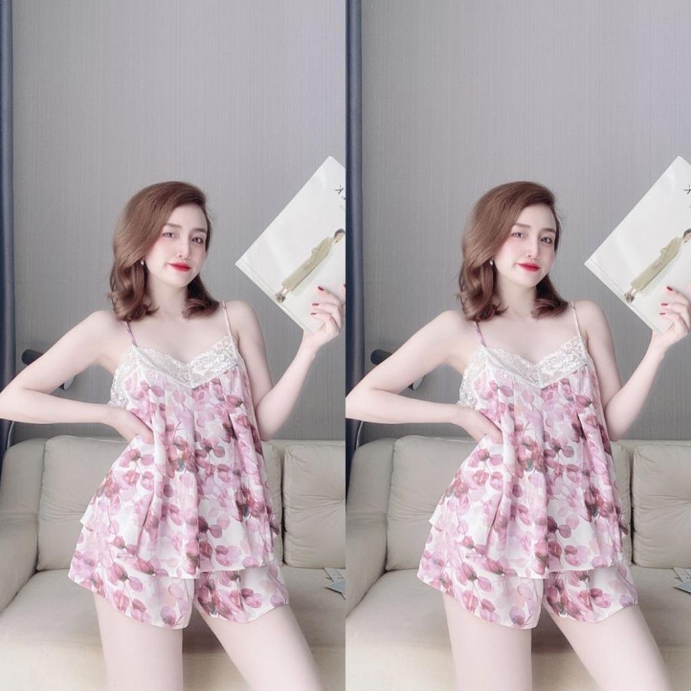 Đồ Ngủ Nữ BIGSIZE Đồ Ngủ Sexy lụa Satin cao cấp mềm mại xinh xắn < 70KG kèm hình thật shop chụp