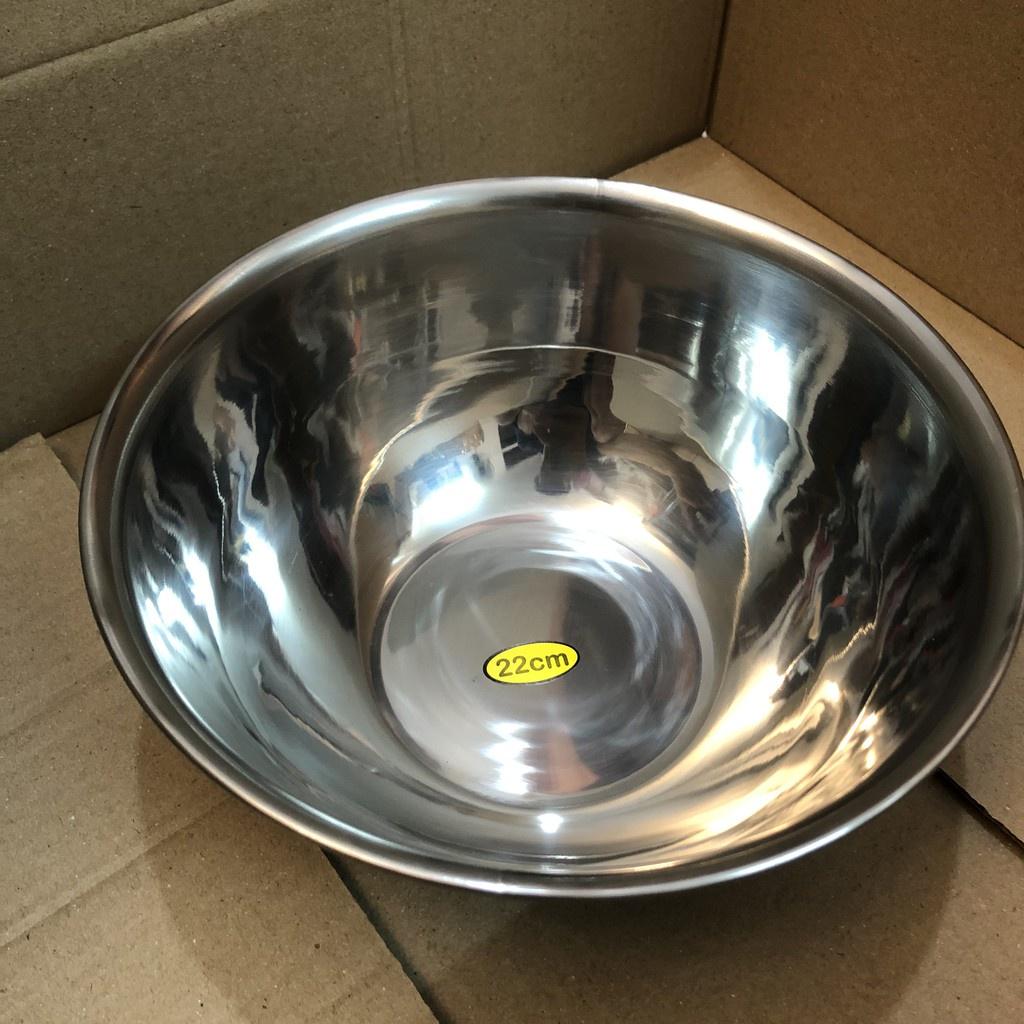 Bát Inox Rửa Mặt Dùng Trong Spa, Size 22cm