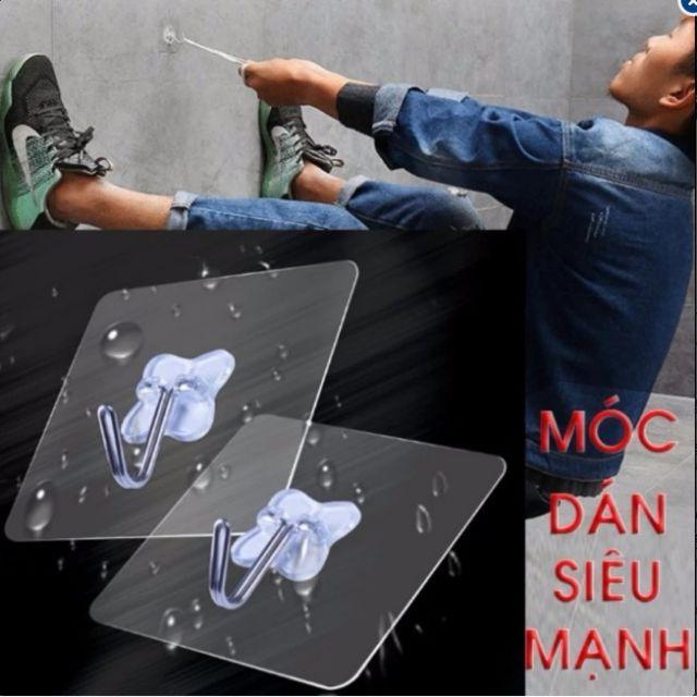 10 Móc Nhựa Dán Tường Chịu Lực