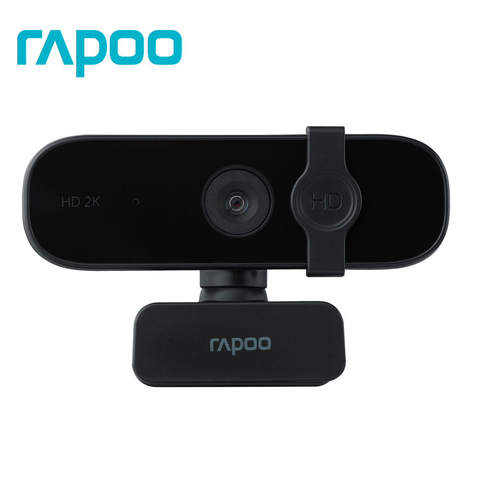 Webcam RAPOO XW2K Độ Phân Giải 2K, Micro Khử Ồn Kép, Góc Rộng 85 Độ, Quay Ngang 360 Độ - Hàng Chính Hãng