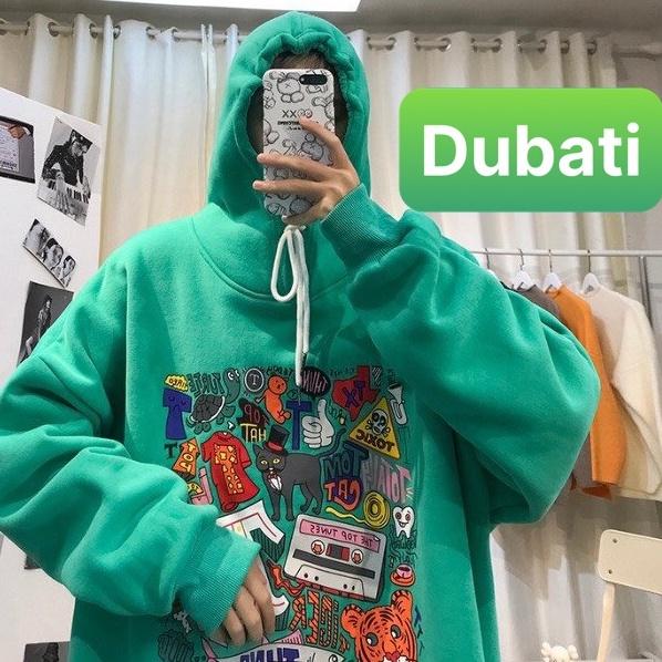 ÁO KHOÁC NỈ HOẠT HÌNH HARUKU, ÁO KHOÁC HOODIE NAM NỮ CHẤT VẢI DÀY PHONG CÁCH HÀN HOT- DUBATI FASHION