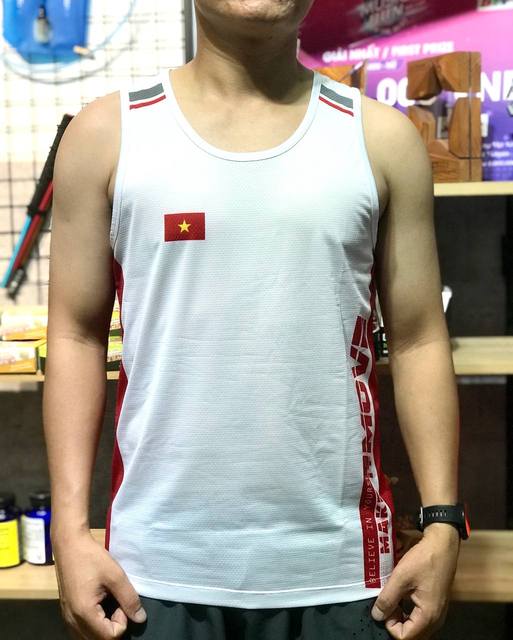 Áo Singlet Ba Lỗ Chạy Bộ Make It Move AONIJIE