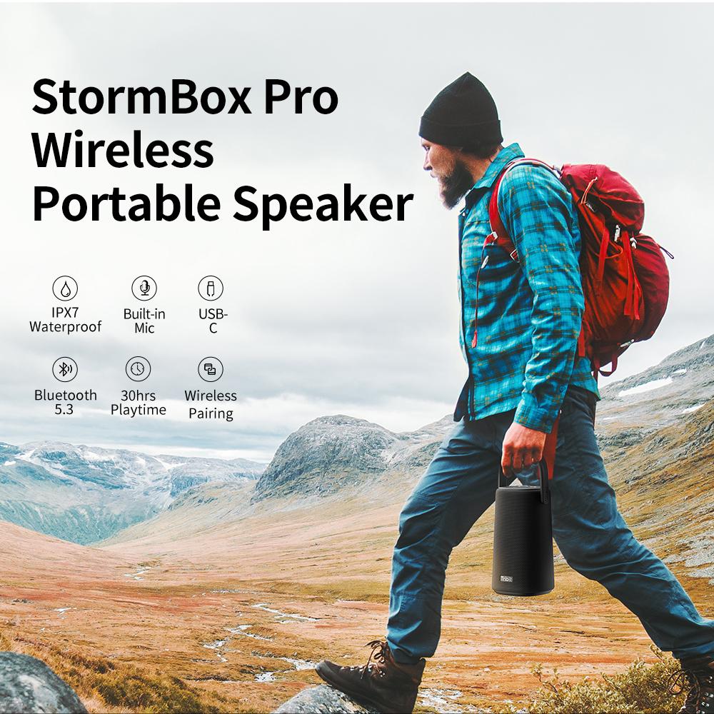 Tribit StormBox Pro Loa Bluetooth Di Động Với Chất Lượng Âm Thanh 360° Độ Trung Thực Cao IP67 Chống Nước Ngoài Trời Loa Không Dây