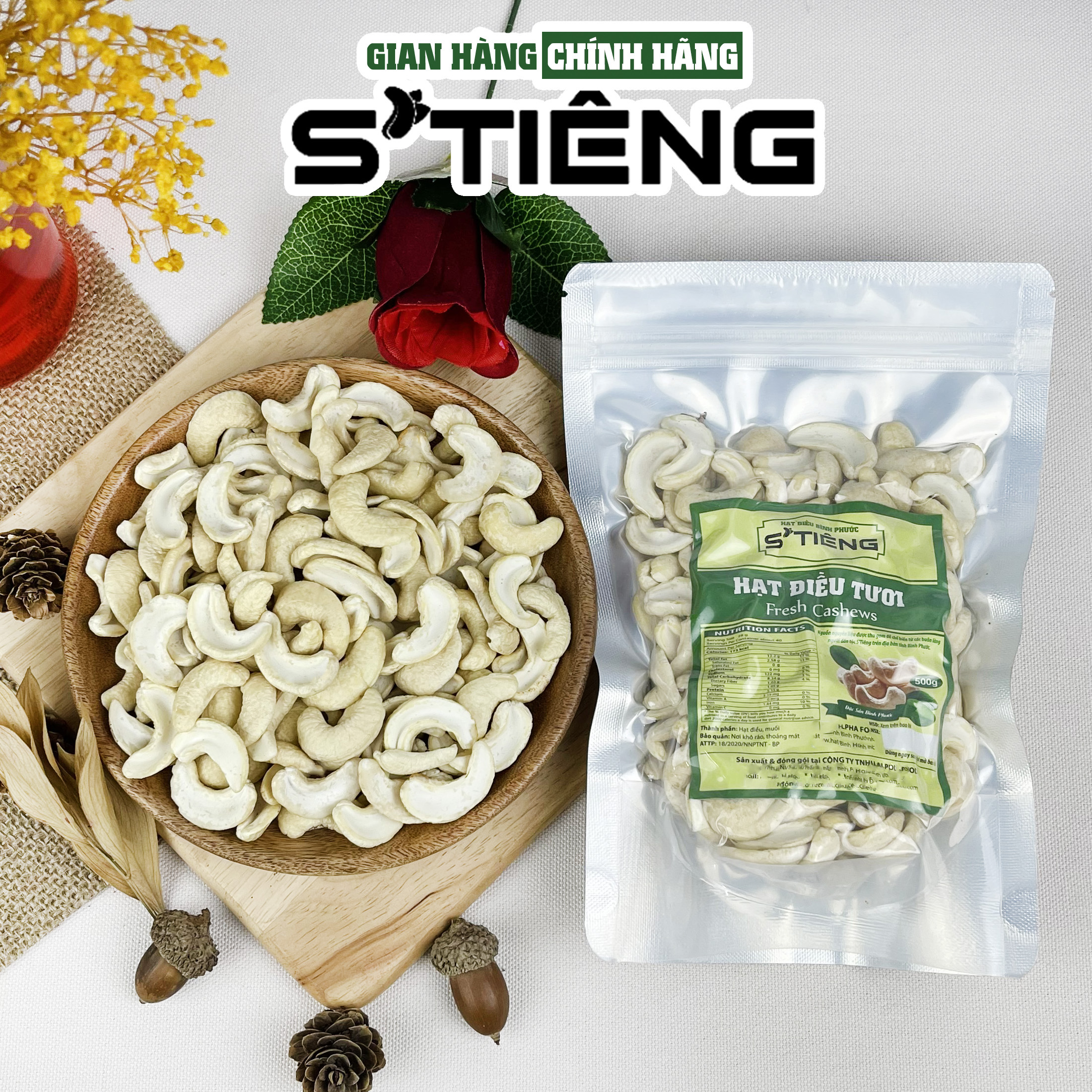 Hạt Điều Tươi Làm Sữa Làm Bánh STIÊNG Bình Phước