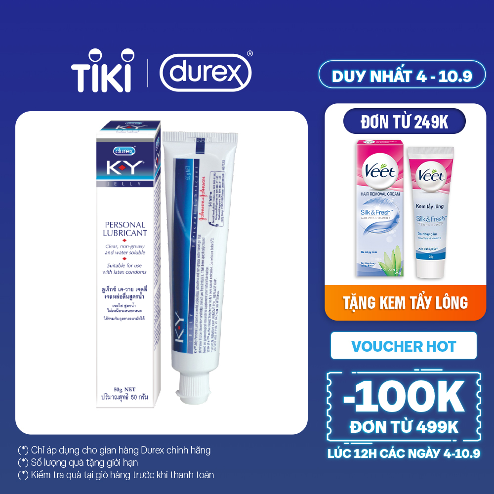 Gel bôi trơn Durex K-Y Jelly 50g - KY Jelly