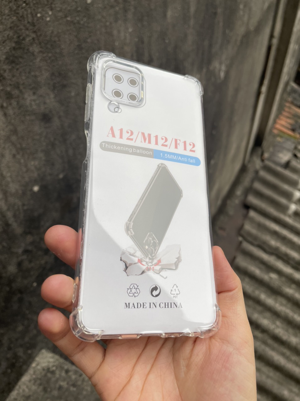 Ốp Lưng Samsung Galaxy A12 dẻo trong suốt bảo vệ chống sốc 4 góc