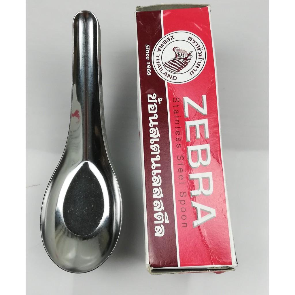 Muỗng Suop Inox Zebra thái Lan Loại Ngắn 100000-Bộ 12 cái