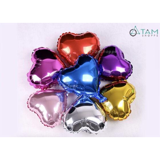 SET 5 Bong bóng trang trí hình trái tim trơn màu
