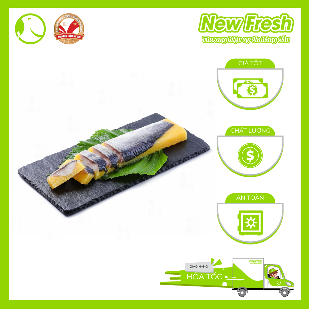 Cá Trích Ép Trứng Nissi Vị Tự Nhiên Màu Vàng - Hộp 1Kg