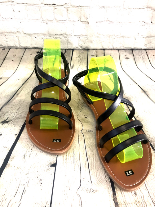 Sandal xẹp nữ bản dây trơn