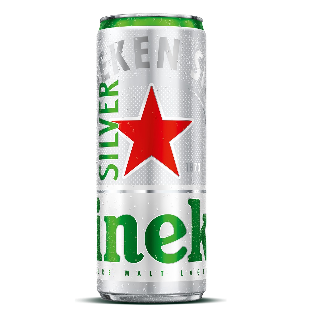 Thùng 24 lon cao Heineken Silver (mới) (330ml/lon)