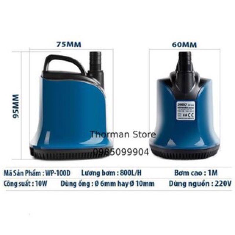 Máy bơm chìm 7W hút đáy, bơm hút đáy 360 độ SOBO WP-100D