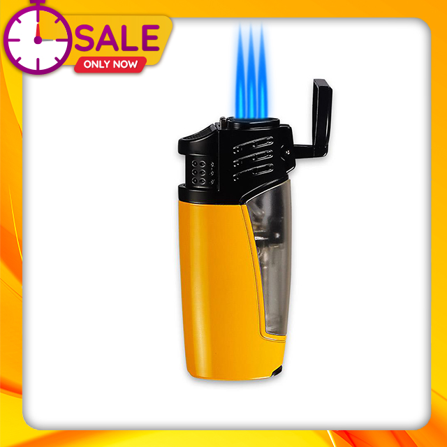Vỏ Hột Quẹt Bật Lửa Khò 3 Tia Kiêm Đục X.I.G.A Lubinski SK43 Thiết Kế Độc Lạ Lửa Khò Mạnh Mẽ - Dùng Gas Cao Cấp