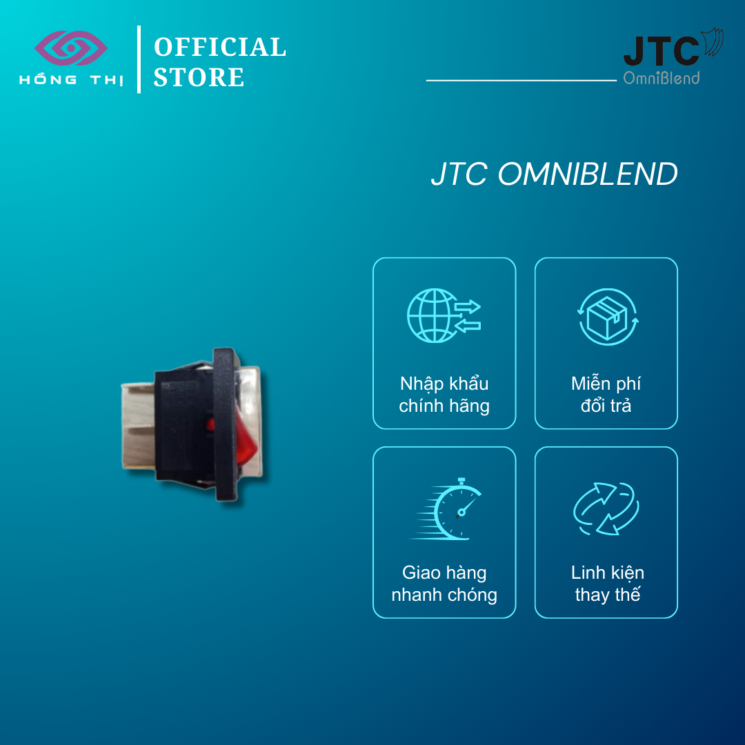 Phụ kiện công tắc Bật/Tắt dành cho TM-800A, On/Off Switch, mã hàng: #OF, hiệu JTC Omniblend, hàng mới 100%